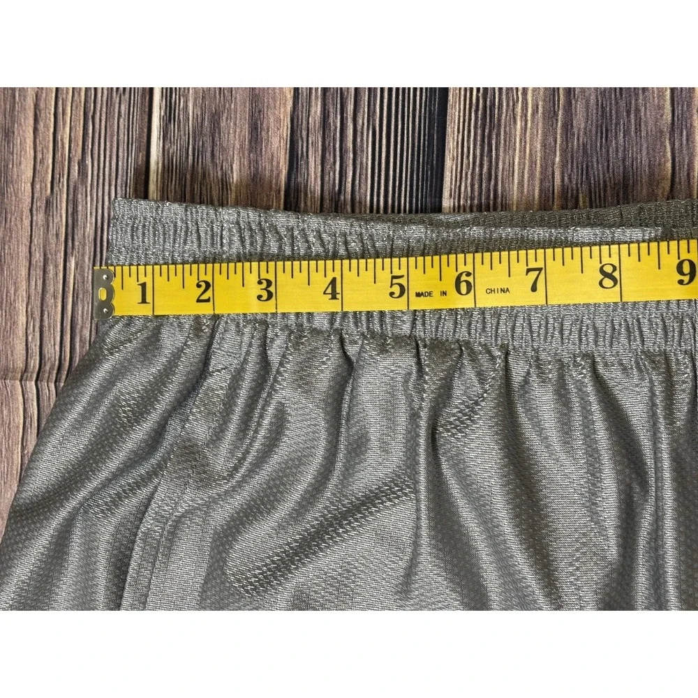 NIKE MENS GRAY BASKETBALL SHORTS SIZE XL 480400-070 GRAY POCKETS LINED